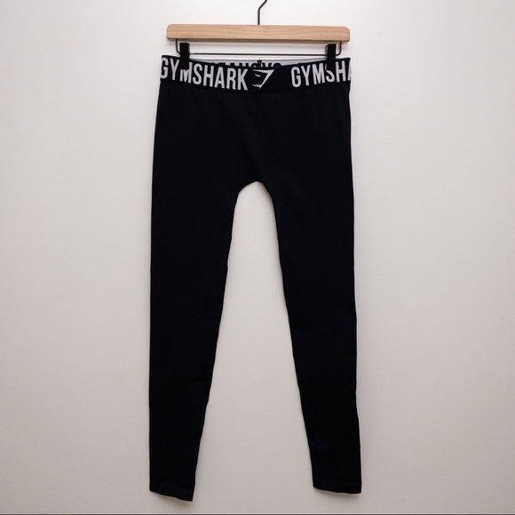 GYMSHARK Seamless Fit Leggings Black Size Medium - Picture 3 of 9